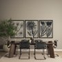 14950 - Simple Floral - Bloom by Mercana Studio Hand Embellished Textured Framed Art Photo Matted under Glas