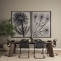 15079 - Simple Floral-Grow by Mercana Studio a Hand Embellished Textured Framed Art Print