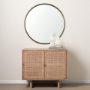 69342 - Piper 35.8L x 1.0W x 35.8H Small Gold Metal Round Wall Mirror