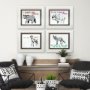 10303 - Bear by Marie, Natasha a Framed Art Print Matted under Glass