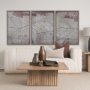 102614-FL - Papyrus Texture II by Mercana Studio a Hand Embellished Textured Framed Canvas