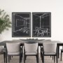 15677 - Interior Sketch V by Mercana Studio a Hand Embellished Framed Art Print