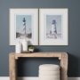 15757 - Lighthouse I-Cape Hatteras by Mercana Studio a Hand Embellished Framed Art Print Matted under Glass