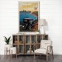 15789 - Michigan Go USA (XL) by Mercana Studio a Hand Embellished Decograph Framed Art Print under Glass