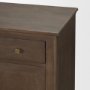 71116 - Baron Dark Brown Solid Wood w/ Antiqued Aged Brass Knobs 3-Drawer 6-Door Sideboard