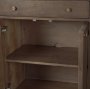 71116 - Baron Dark Brown Solid Wood w/ Antiqued Aged Brass Knobs 3-Drawer 6-Door Sideboard