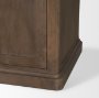 71116 - Baron Dark Brown Solid Wood w/ Antiqued Aged Brass Knobs 3-Drawer 6-Door Sideboard
