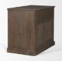 71120 - Baron Dark Brown Solid Wood w/ Antique Knobs 2-Door Accent Cabinet