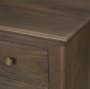 71120 - Baron Dark Brown Solid Wood w/ Antique Knobs 2-Door Accent Cabinet