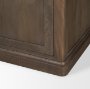71120 - Baron Dark Brown Solid Wood w/ Antique Knobs 2-Door Accent Cabinet
