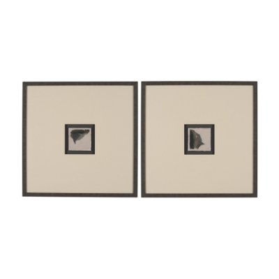 15850 - Autonomous (Set of 2) by Ira Havuka a Hand Embellished Framed Art Print Matted under Glass