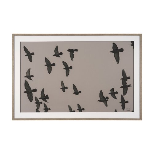 15862 - Flock I by Nathan Larson a Hand Embellished Framed Photo Print under Glass
