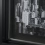 15870 - Midtown Manhattan Skyline (Set of 3) by Richard Silver Textured  Framed Art Print Matted under Glass