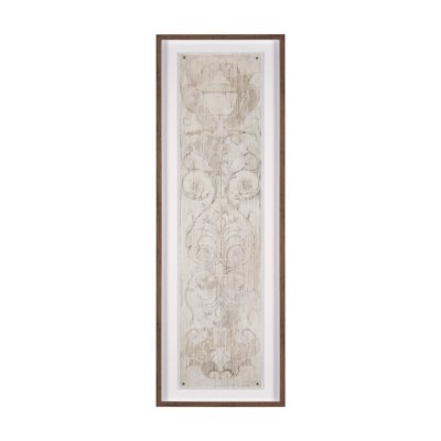 15874 - Panel Etching I by Mercana Studio a Hand Embellished Framed Art Print under Glass