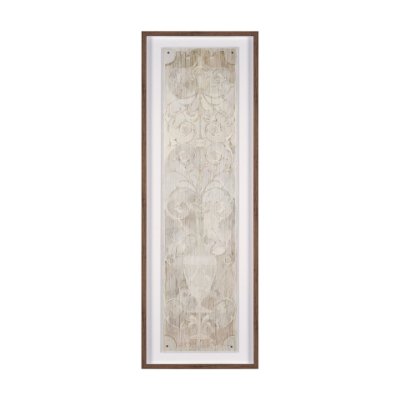 15875 - Panel Etching II by Mercana Studio a Hand Embellished Framed Art Print under Glass