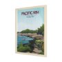 15894 - Pacific Rim GO (L) by Mercana Studio a Hand Embellished Decograph Framed Art Print