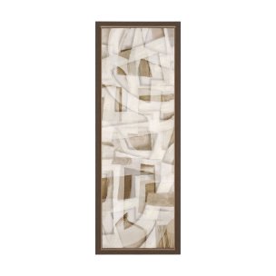 Neutral Forms I by Hannah Dawson Hand-Embellished Textured Framed Canvas Artwork