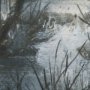 102697-FL - Brook and Willows I by Mercana Studio Hand-Embellished Textured Framed Canvas Artwork