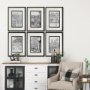 11874 - B&W City Scene IX by Melissa Wang a Hand Embellished Textured Framed Art Print Matted under Glass