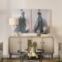 100888-S - Tulle and Drapery I by Mercana Studio a Hand Embellished Textured Canvas