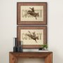 10275 - Cowboy by THE Studio a Framed Art Print Matted under Glass
