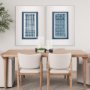 10490 - Shibori III by Chariklia Zarris a Framed Art Print Matted under Glass