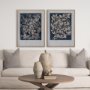12965 - Vintage Fruit & Floral III by Megan Meagher Hand Embellished Framed Art Print Matted under Glass
