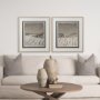 12766 - Silent Snow I by Jonathan Klassen a Hand Embellished Textured Framed Art Print Matted under Glass