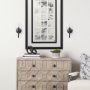 65360 - Boltern II 6x12 Black Toned Glass Globe Wall Sconce 