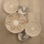 69600 - Luna 12.0L x 12.0W x 2.0H Light Brown Seagrass Round Wall Hanging Plate 