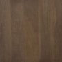 71114-AB - Baron 4-Door Dark Brown Wood w/ Antique Brass Metal Open Shelving Unit