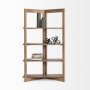 68212 - Turnbull I 42L x 16W x 72H Light Brown Wood Four Shelf Shelving Unit