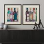 10458 - Dinner Party II by Samuel Dixon a Hand Embellished Textured Framed Art Print Matted under Glass