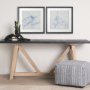 13504 - Airplane Mechanical Sketch I  by Ethan Harper Hand Embellished Framed Art Print Matted under Glass