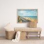 13511 - Beach Postcard II by Wild Apple Portfolio a Framed Art Print Matted under Glass