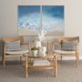 101079-S - Ebb & Flow I by Victoria Borges a Hand Embellished Textured Canvas