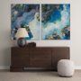 101859-L - Aerial View I by Silvia Krause a Hand Embellished Textured Canvas
