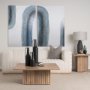 102096-L - Water Arch Brown I by Mercana Studio a Hand Embellished Textured Canvas