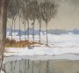 15859 - Winter Shadow by Mercana Studio Hand Embelished Framed Artwork Matted under Glass