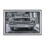 15873 - Classic Old Chevy in Havana Cuba by Richard Silver Textured  Framed Art Print Matted under Glass