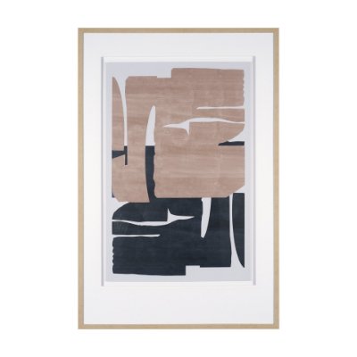 15879 - Deep Golden Brown II by Cartissi Textured  Framed Artwork Matted under Glass