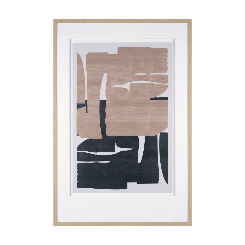 15879 - Deep Golden Brown II by Cartissi Textured  Framed Artwork Matted under Glass