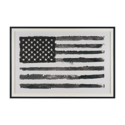 15935 - Liberty by Mercana Studio Hand Embelished  Textured  Framed Artwork Matted under Glass