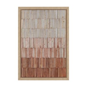 Terracotta Wall I by Flora Kouta Hand-Embellished Textured Framed Canvas Artwork