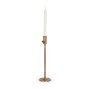 71157 - Chantria Large Solid Natural Brass Adjustable Taper Candle Holder
