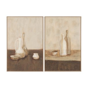 Bottled Perspective (Set of 2) by Mercana Studio Hand Embelished Framed Artwork Matted