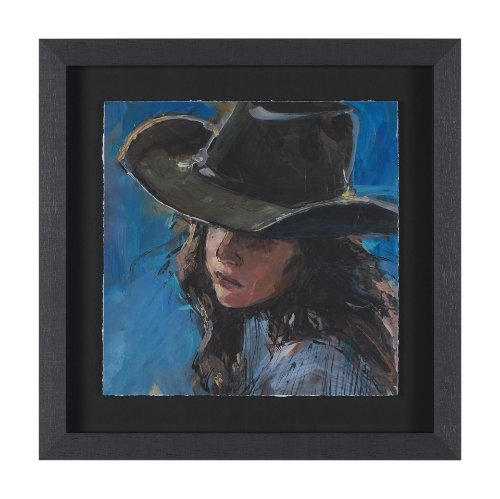 15896 - Round Up III by Mercana Studio Textured Framed Artwork Matted under Glass