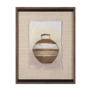 Peruvian Beginnings II by Mercana Studio Hand Embelished Textured Framed Artwork Matted under Glass