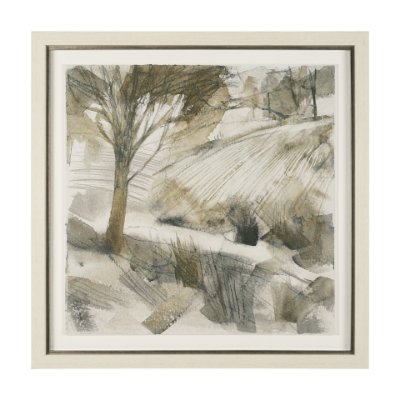 15911 - Deer Trail I by Mercana Studio Hand Embelished Textured Framed Artwork Matted under Glass