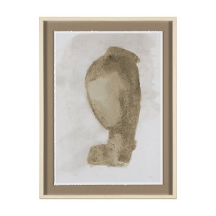 Weathered Silence II by Mercana Studio Hand Embelished Textured Framed Artwork Matted under Glass